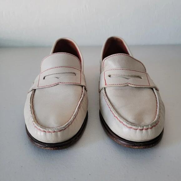 Cole Haan Leather  Loafers Womens Size 5.5 Cream Peach Classic - Picture 2 of 11